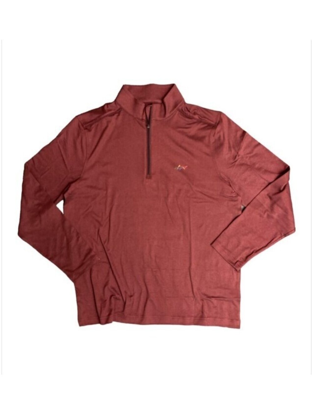 Greg Norman Men's Extra Soft Stretch Fabric Quarter-Zip Classic Fit - Zinfandel